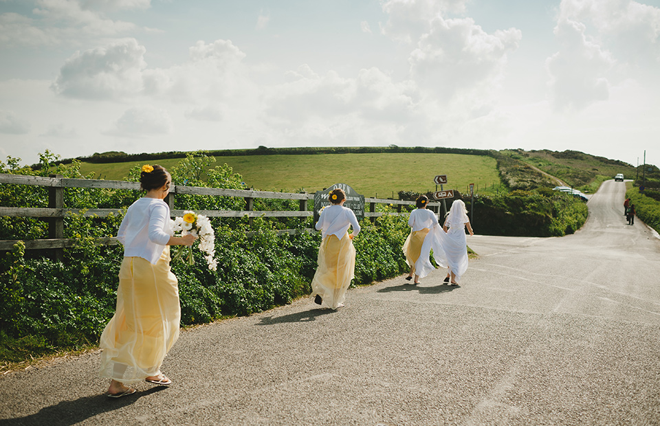 Devon beach wedding photo