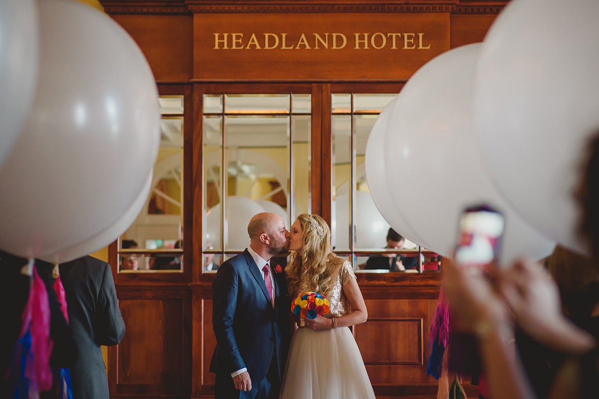 Headland Hotel wedding photos